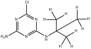 Desethylterbuthylazine-d9 结构式