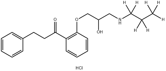 (±)‐プロパフェノン‐D7塩酸塩 化学構造式