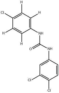 Triclocarban-d4 (4-chlorophenyl-d4) Structure