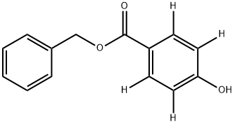 BENZYL 4‐HYDROXYBENZOATE‐2,3,5,6‐D4 Struktur