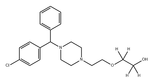 Hydroxyzine D4 Struktur