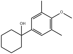 1-(4-methoxy-3,5-dimethylphenyl)cyclohexanol 结构式