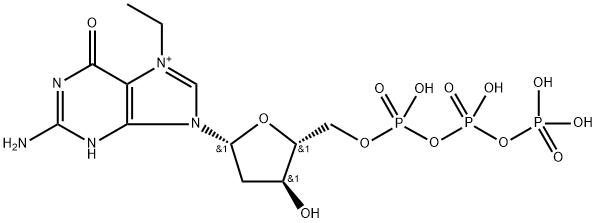 N(7)-ethyldeoxyguanosine 5'-triphosphate 结构式