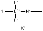 Borate(1-), trihydro(methanaminato)-, potassium (1:1), (T-4)- 化学構造式