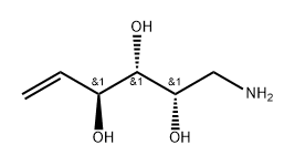 (2S,3S,4S)-1-amino-hex-5-ene-2,3,4-triol 结构式