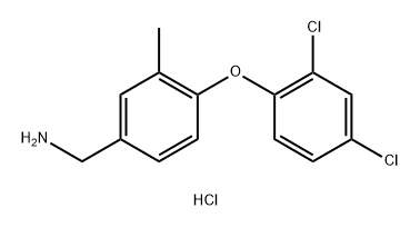 [4-(2,4-dichlorophenoxy)-3-methylphenyl]methanamine hydrochloride Struktur