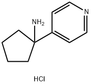 1-(4-Pyridinyl)cyclopentanamine hydrochloride (1:1) Structure