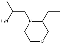 4-Morpholineethanamine, 3-ethyl-α-methyl- 结构式