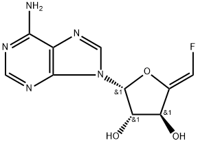 4',5'-didehydro-5'-deoxy-5'-fluoroadenosine Struktur