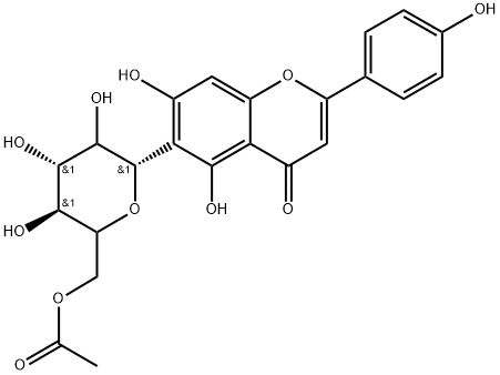 6"-O-乙酰基异牡荆黄素, 1223097-20-8, 结构式