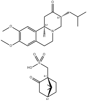 (3R,11bR)-Tetrabenazine (1S)-(+)-10-Camphorsulfonate Structure