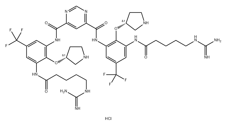 Brilacidin tetrahydrochloride,1224095-99-1,结构式