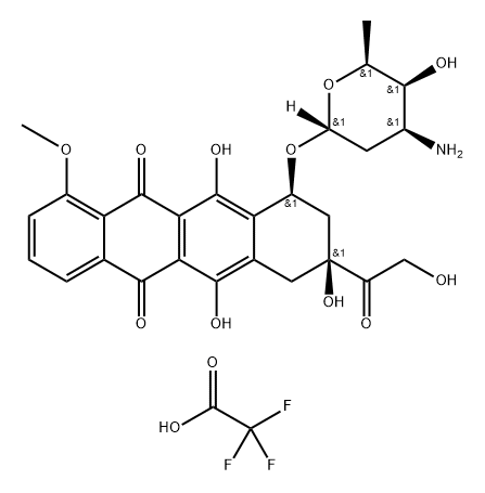 Doxorubicin 13CD3 TFA saltQ: What is 
Doxorubicin 13CD3 TFA salt Q: What is the CAS Number of 
Doxorubicin 13CD3 TFA salt Q: What is the storage condition of 
Doxorubicin 13CD3 TFA salt Q: What are the applications of 
Doxorubicin 13CD3 TFA salt 结构式