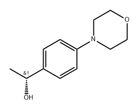 (R)-1-(4-吗啉苯基)乙烷-1-醇,1225049-48-8,结构式