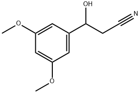 β-Hydroxy-3,5-dimethoxybenzenepropanenitrile 结构式