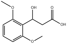 3-(2,6-dimethoxyphenyl)-3-hydroxypropanoic acid Struktur