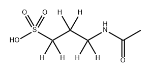 N-Acetylhomotaurine-d6 Struktur