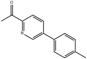 1-(5-(p-tolyl)pyridin-2-yl)ethanone Structure