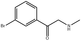 1-(3-bromophenyl)-2-(methylamino)ethanone 结构式