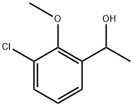 Benzenemethanol, 3-chloro-2-methoxy-α-methyl- Struktur