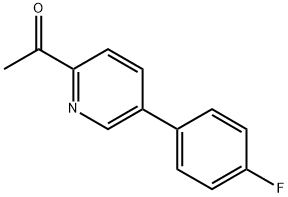 1-(5-(4-fluorophenyl)pyridin-2-yl)ethanone Struktur