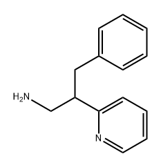3-苯基-2-(吡啶-2-基)丙-1-胺, 1225954-02-8, 结构式