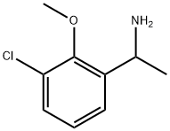 Benzenemethanamine, 3-chloro-2-methoxy-α-methyl- 结构式