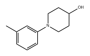 1-(3-methylphenyl)piperidin-4-ol 化学構造式