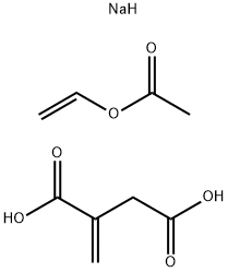 Methylenebutanedioic acid polymer with ethenyl acetate, hydrolyzed, sodium salts 结构式