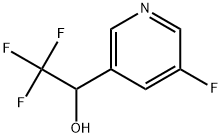 3-Pyridinemethanol, 5-fluoro-alpha-(trifluoromethyl)- Structure