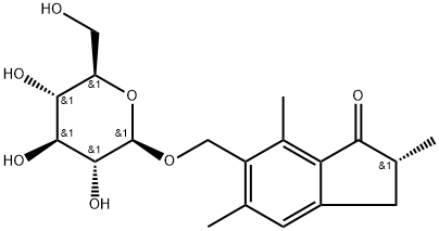 Norpterosin B glucoside Struktur
