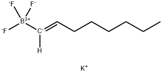 Borate(1-), trifluoro-(1E)-1-octenyl-, potassium (1:1), (T-4)- 化学構造式