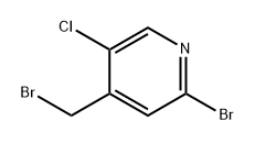 2-bromo-4-(bromomethyl)-5-chloropyridine,1227574-51-7,结构式