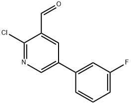 2-chloro-5-(3-fluorophenyl)nicotinaldehyde|