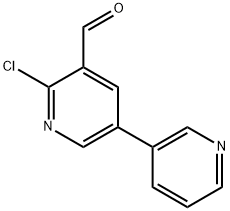 6-chloro-[3,3'-bipyridine]-5-carbaldehyde Structure