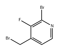 2-bromo-4-(bromomethyl)-3-fluoropyridine Struktur