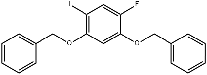(((4-Fluoro-6-iodo-1,3-phenylene)bis(oxy))bis(methylene))dibenzene Structure