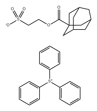 Sulfonium, triphenyl-, salt with 2-sulfoethyl tricyclo[3.3.1.13,7]decane-1-carboxylate (1:1) Structure