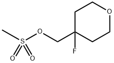 2H-Pyran-4-methanol, 4-fluorotetrahydro-, 4-methanesulfonate Struktur