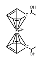 1,1'-BIS(1-Hydroxyethyl)Ferrocene Structure