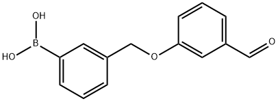 3-[(3-Formylphenoxy)methyl]phenylboronic acid Structure