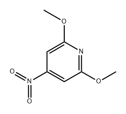 2,6-Dimethoxy-4-nitropyridine 化学構造式