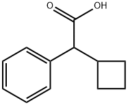Benzeneacetic acid, α-cyclobutyl- Structure