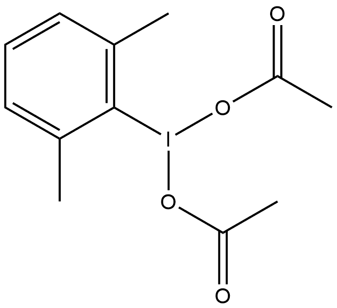 Diacetoxy(2,6-dimethylphenyl)-λ3-iodane Structure