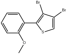 3,4-Dibromo-2-(2-methoxyphenyl)thiophene Structure