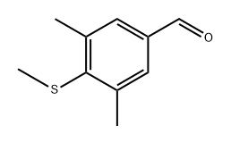 3,5-Dimethyl-4-(methylsulfanyl)benzaldehyde Structure