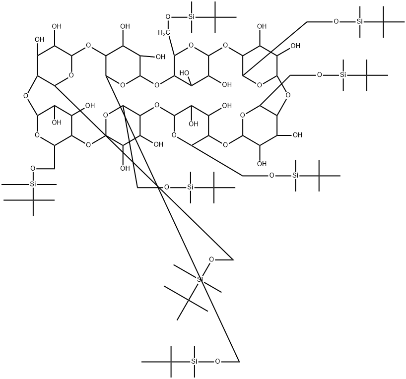 OCTAKIS-6-(DIMETHYL-TERT-BUTYLSILYL)-GAMMA-CYCLODEXTRIN|八-6-(二甲基-叔-丁基甲硅烷基)-Γ-环糊精