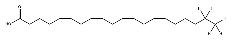 Arachidonic Acid-d5,123167-26-0,结构式
