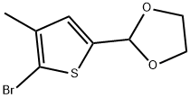 2-(5-Bromo-4-methylthiophen-2-yl)-1,3-dioxolane Structure