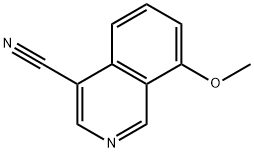 8-甲氧基异喹啉-4-甲腈 结构式
